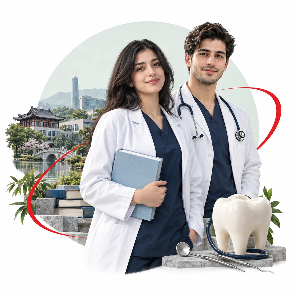 تصویرسازی اختصاصی دانشجویان پزشکی و دندانپزشکی در فضای دانشگاهی چین